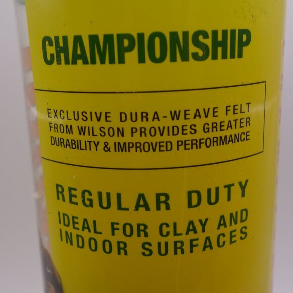 Wilson Championship Regular Duty 2010 Roger Federer Tennis Balls Sealed Can - Picture 4 of 13